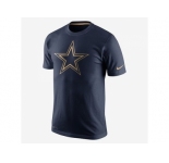 Men's Dallas Cowboys Nike Navy Championship Drive Gold Collection Performance T-Shirt