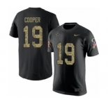 NFL Men's Nike Dallas Cowboys #19 Amari Cooper Black Camo Salute to Service T-Shirt
