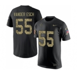 NFL Men's Nike Dallas Cowboys #55 Leighton Vander Esch Black Camo Salute to Service T-Shirt