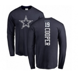 NFL Nike Dallas Cowboys #19 Amari Cooper Navy Blue Backer Long Sleeve T-Shirt
