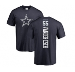 NFL Nike Dallas Cowboys #55 Leighton Vander Esch Navy Blue Backer T-Shirt