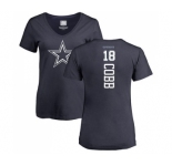 Football Women's Dallas Cowboys #18 Randall Cobb Navy Blue Backer T-Shirt