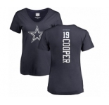 NFL Women's Nike Dallas Cowboys #19 Amari Cooper Navy Blue Backer T-Shirt