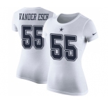 NFL Women's Nike Dallas Cowboys #55 Leighton Vander Esch White Rush Pride Name & Number T-Shirt