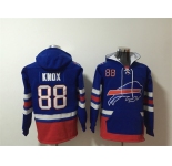 Men's Buffalo Bills #88 Dawson Knox Royal Ageless Must-Have Lace-Up Pullover Hoodie
