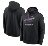Men's Buffalo Bills Black 2024 Crucial Catch Club Pullover Hoodie