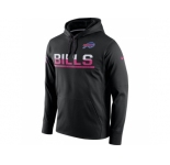 Men's Buffalo Bills Black Breast Cancer Awareness Circuit Performance Pullover Hoodie
