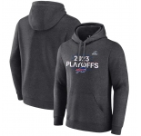 Men's Buffalo Bills Heather Charcoal 2023 Playoffs Fleece Pullover Hoodie