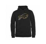 Men's Buffalo Bills Pro Line Black Gold Collection Pullover Hoodie