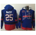 Nike Bills #25 LeSean McCoy Royal Blue Red Name & Number Pullover NFL Hoodie