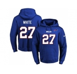 Nike Buffalo Bills #27 Tre'Davious White Royal Blue Name & Number Pullover NFL Hoodie