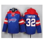Nike Buffalo Bills #32 O. J. Simpson Royal Blue Player Pullover NFL Hoodie