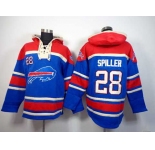 nike nfl jerseys buffalo bills #28 spiller red-blue[pullover hooded sweatshirt]