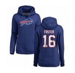 NFL Women's Nike Buffalo Bills #16 Robert Foster Royal Blue Name & Number Logo Pullover Hoodie