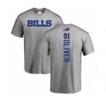 Football Buffalo Bills #91 Ed Oliver Ash Backer T-Shirt
