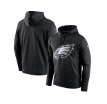 Men Philadelphia Eagles Nike Black Circuit Logo Essential Performance Pullover Hoodie