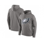 Men Philadelphia Eagles Nike Heathered Gray Performance Circuit Logo Essential Hoodie