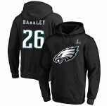 Men's Philadelphia Eagles #26 Saquon Barkley Black Super Bowl LIX Big & Tall Name & Number Pullover Hoodie