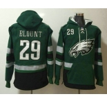 Men's Philadelphia Eagles #29 LeGarrette Blount NEW Midnight Green Pocket Stitched NFL Pullover Hoodie