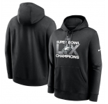 Men's Philadelphia Eagles Black Super Bowl LIX Champions Supplemental Pullover Hoodie