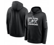 Men's Philadelphia Eagles Black Super Bowl LIX Champions Supplemental Pullover Hoodie