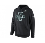 Men's Philadelphia Eagles Nike Black Fly Eagles Fly Pullover Hoodie