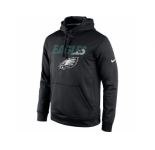 Men's Philadelphia Eagles Nike Black Kick Off Staff Performance Pullover Hoodie