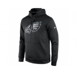 Men's Philadelphia Eagles Nike Black Practice Performance Pullover Hoodie