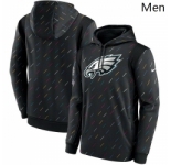 Men's Philadelphia Eagles Nike Charcoal 2021 NFL Crucial Catch Therma Pullover Hoodie