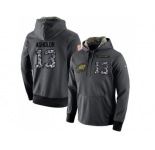 NFL Men's Nike Philadelphia Eagles #13 Nelson Agholor Stitched Black Anthracite Salute to Service Player Performance Hoodie