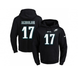 Nike Philadelphia Eagles #17 Nelson Agholor Black Name & Number Pullover NFL Hoodie
