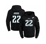 Nike Philadelphia Eagles #22 Sidney Jones Black Name & Number Pullover NFL Hoodie