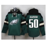 Nike Philadelphia Eagles #50 Kiko Alonso Green Player Pullover Hoodie