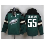 Nike Philadelphia Eagles #55 Brandon Graham Green Player Pullover Hoodie