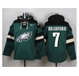 Nike Philadelphia Eagles #7 Sam Bradford Green Player Pullover Hoodie