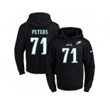 Nike Philadelphia Eagles #71 Jason Peters Black Name & Number Pullover NFL Hoodie