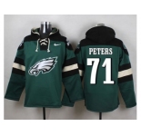 Nike Philadelphia Eagles #71 Jason Peters Green Player Pullover Hoodie