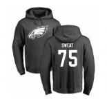 Nike Philadelphia Eagles #75 Josh Sweat Ash One Color Pullover Hoodie