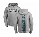 Nike Philadelphia Eagles #77 Michael Bennett Ash Backer Pullover Hoodie