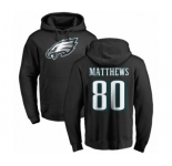 Nike Philadelphia Eagles #80 Jordan Matthews Black Name & Number Logo Pullover Hoodie