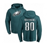 Nike Philadelphia Eagles #80 Jordan Matthews Green Name & Number Logo Pullover Hoodie