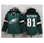 Nike Philadelphia Eagles #81 Jordan Matthews Green Player Pullover Hoodie