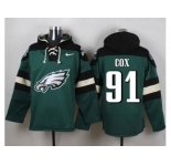 Nike Philadelphia Eagles #91 Fletcher Cox Green Player Pullover Hoodie