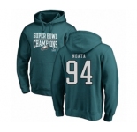 Nike Philadelphia Eagles #94 Haloti Ngata Green Super Bowl LII Champions Pullover Hoodie