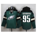 Nike Philadelphia Eagles #95 Mychal Kendricks Green Player Pullover Hoodie