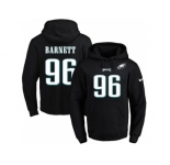 Nike Philadelphia Eagles #96 Derek Barnett Black Name & Number Pullover NFL Hoodie