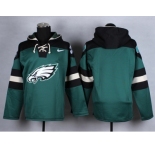 Nike Philadelphia Eagles blank Green jerseys[pullover hooded sweatshirt]
