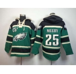 nike nfl jerseys philadelphia eagles #25 mccoy black-green[pullover hooded sweatshirt]