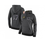 NFL Women's Nike Philadelphia Eagles #17 Alshon Jeffery Stitched Black Anthracite Salute to Service Player Performance Hoodie