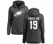 Women's Nike Philadelphia Eagles #19 Golden Tate III Ash One Color Pullover Hoodie